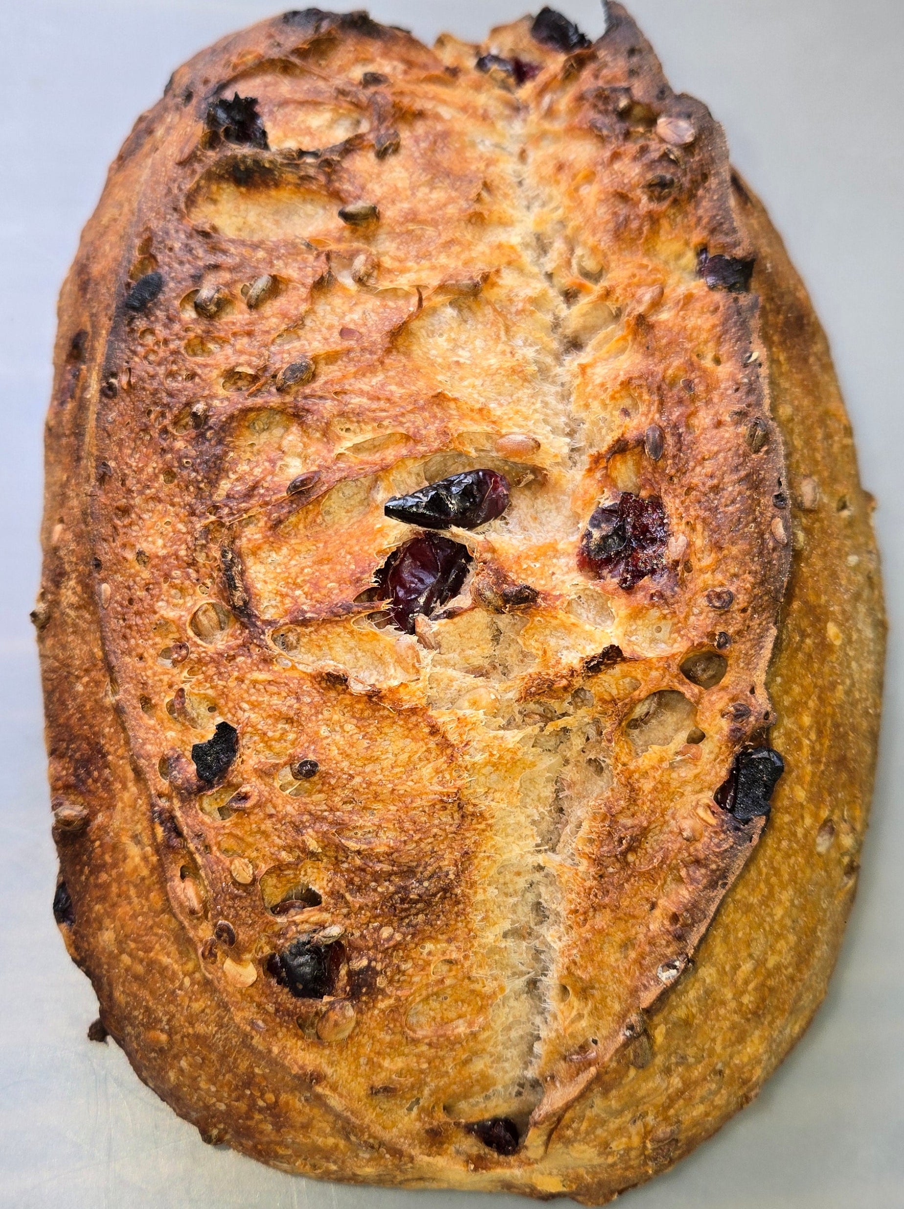 Double Fermented Cranberry & Sunflower W/ Rye Sprouts Sourdough