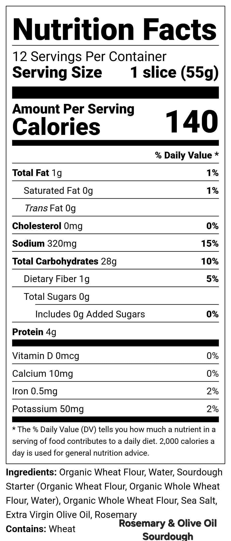 Rosemary & Olive Oil Sourdough